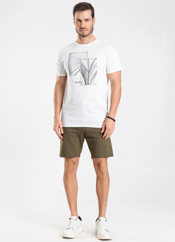 Diametro - Camiseta Masculina Bege 4