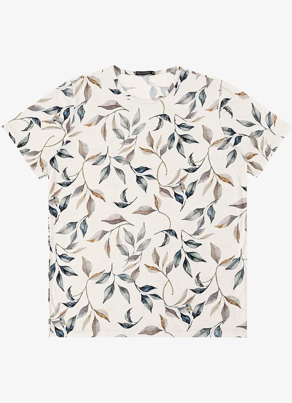 Diametro - Camiseta Masculina Bege 5