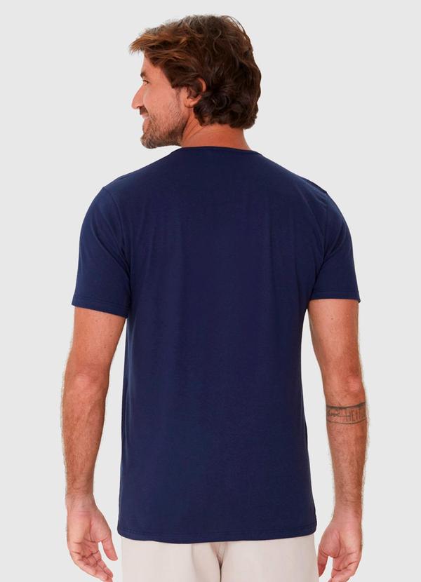 Malwee - Camiseta Masculina Bolso Frontal Azul 3