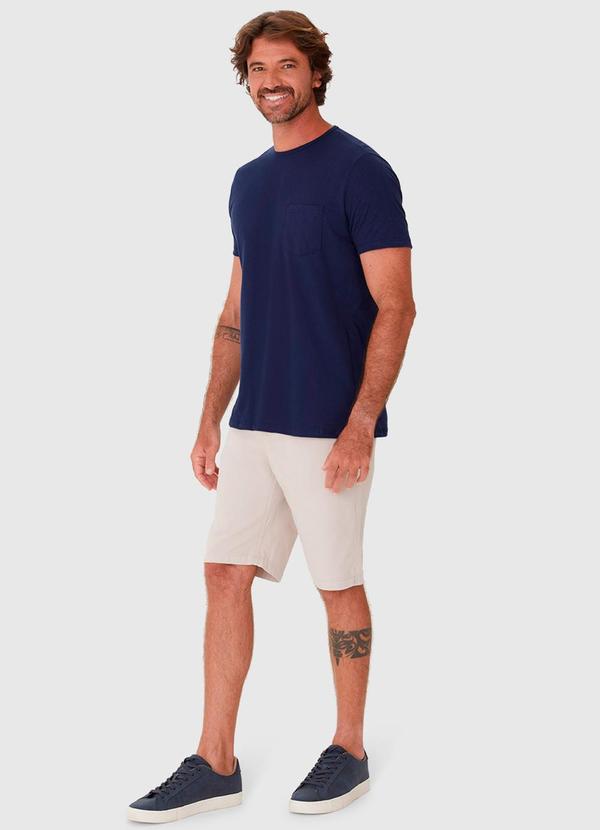 Malwee - Camiseta Masculina Bolso Frontal Azul 2