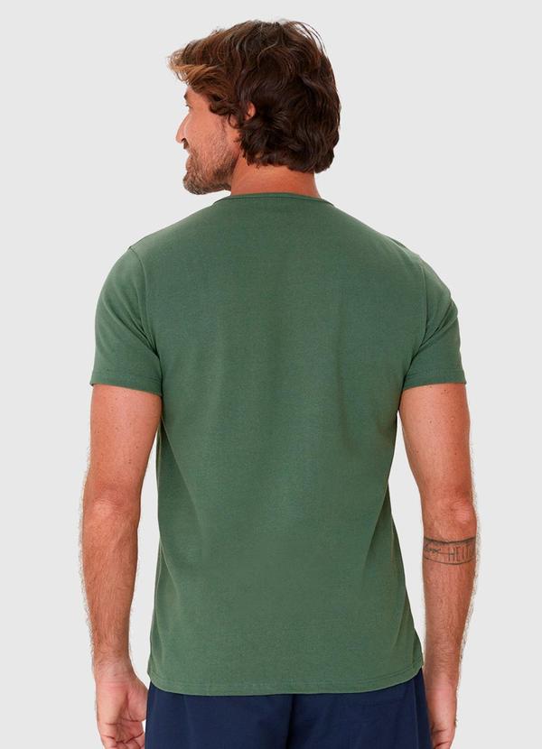 Malwee - Camiseta Masculina Bolso Frontal Verde 2