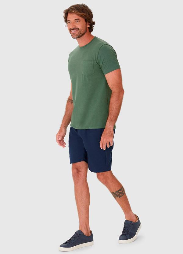 Malwee - Camiseta Masculina Bolso Frontal Verde 3