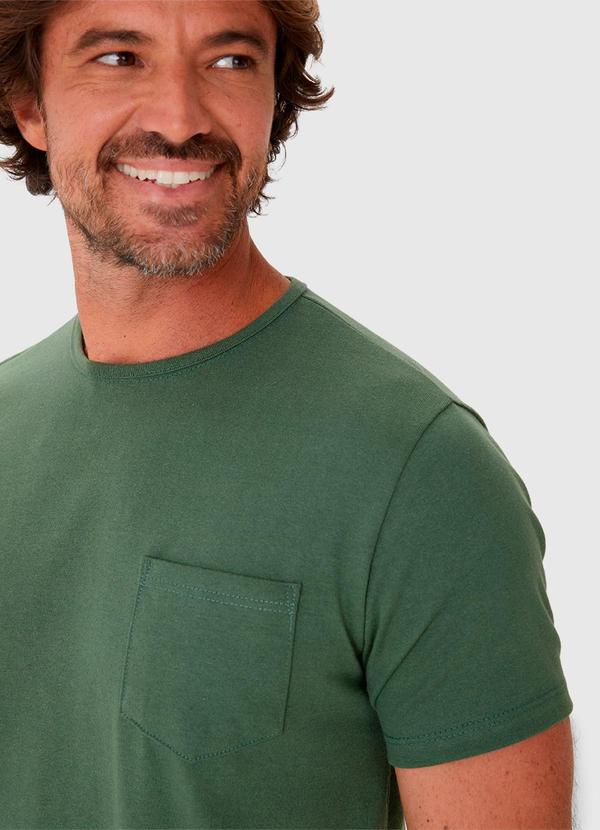 Malwee - Camiseta Masculina Bolso Frontal Verde 5
