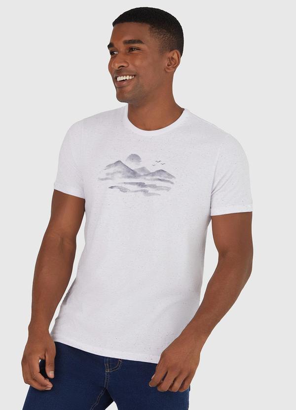 Malwee - Camiseta Masculina Branco