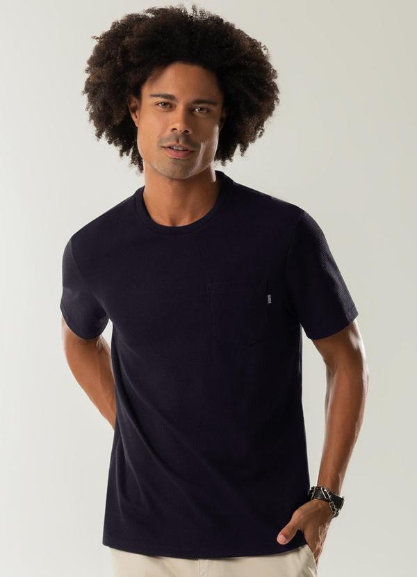 Exco - Camiseta Masculina Canelada Básica Preto