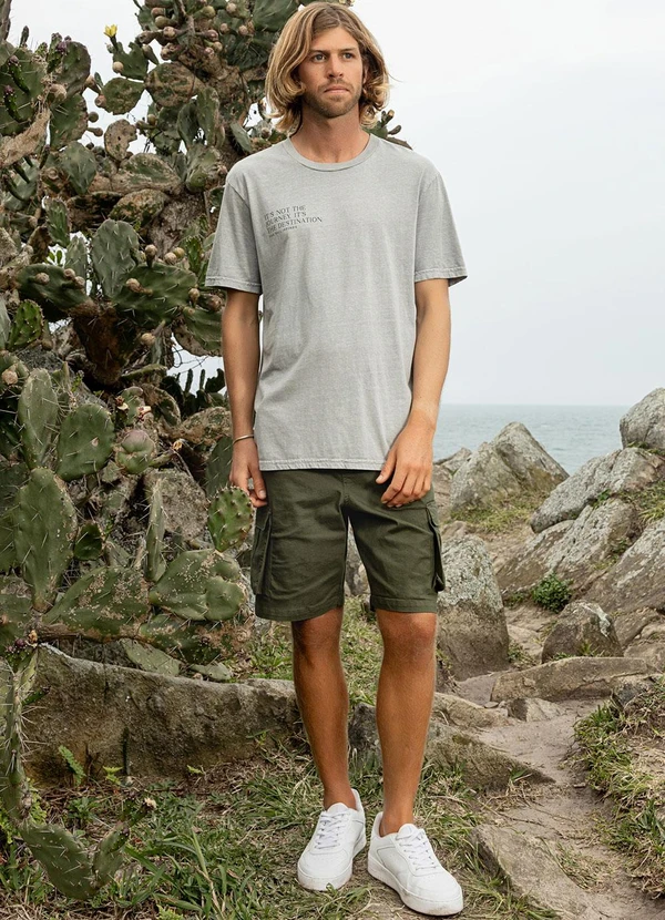 The Philippines - Camiseta Masculina Cinza 3