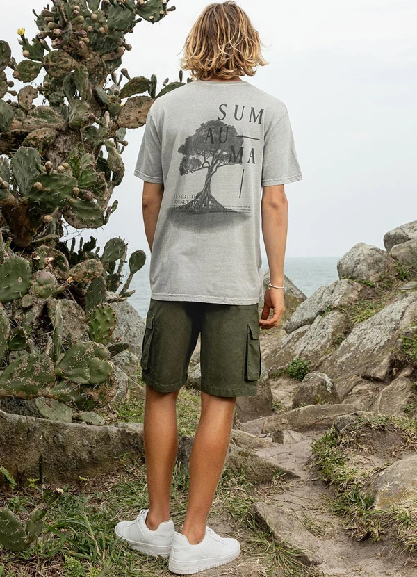 The Philippines - Camiseta Masculina Cinza 4