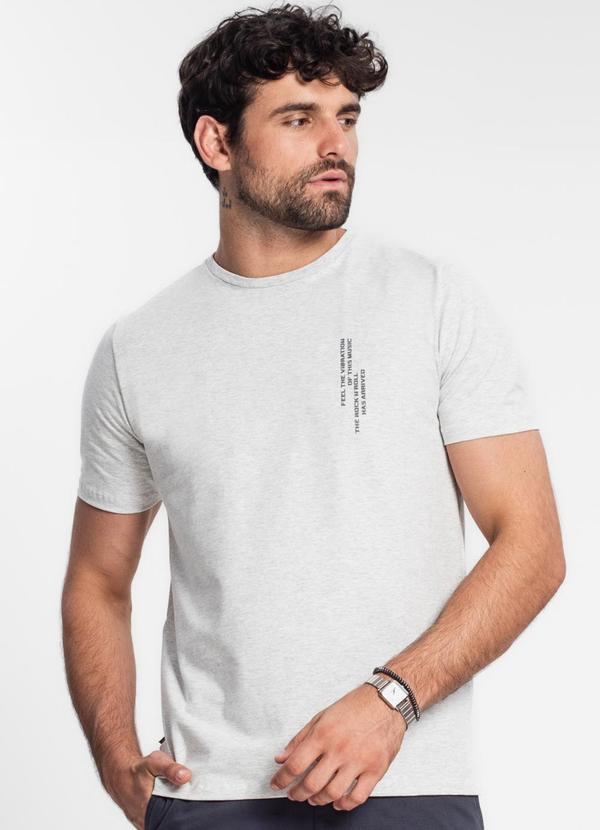 Diametro - Camiseta Masculina Cinza