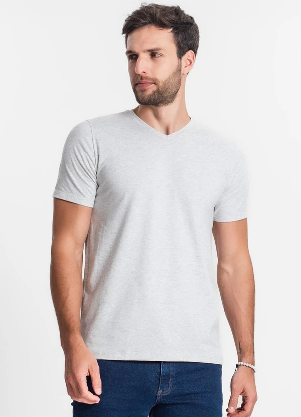 Diametro - Camiseta Masculina Cinza 4