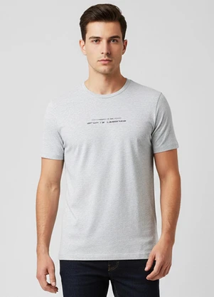 Select - Camiseta Masculina Cinza - SELECT