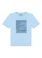 Fico - Camiseta Masculina com Estampa em Malha Azul - variação: Azul