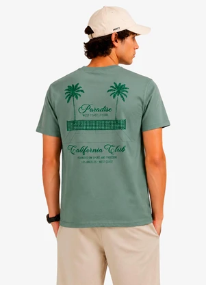 Minty - Camiseta Masculina com Estampa Localizada Verde - MINTY
