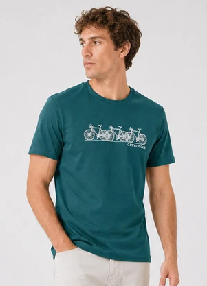 Select - Camiseta Masculina com Estampa Verde - SELECT