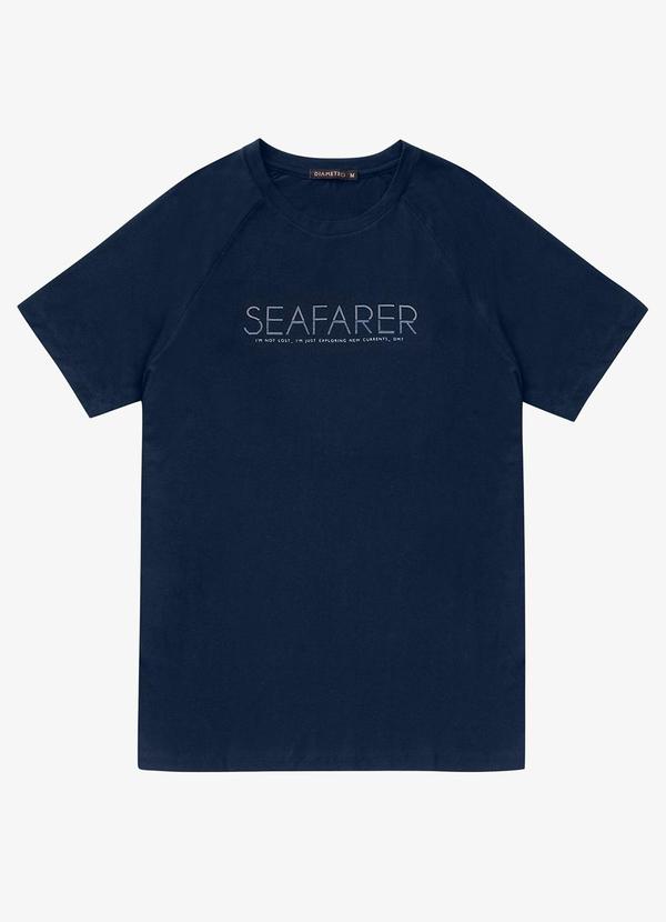 Diametro - Camiseta Masculina Cotton Leve Azul 3