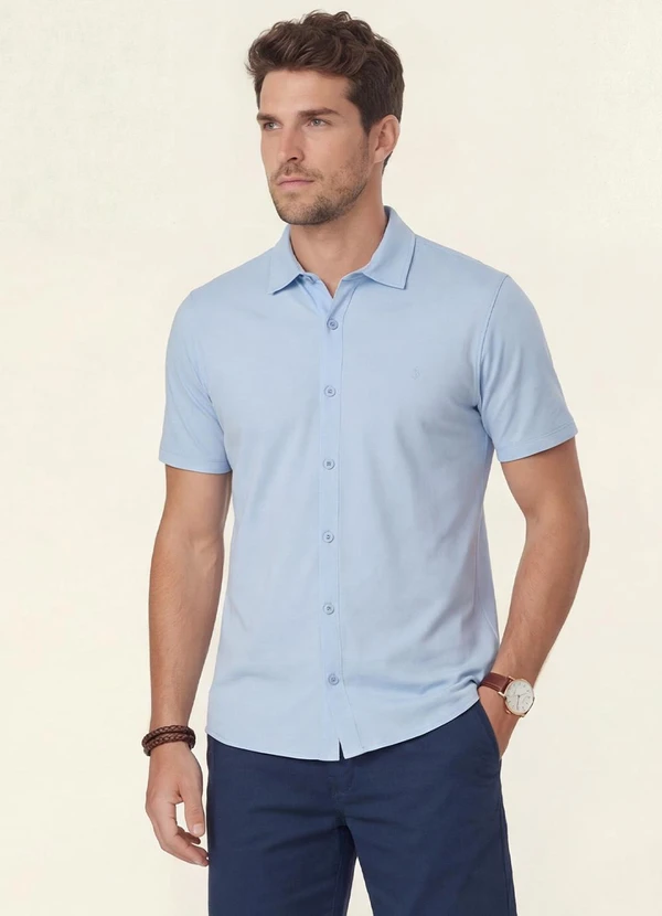 Diametro - Camiseta Masculina Cotton Leve Azul