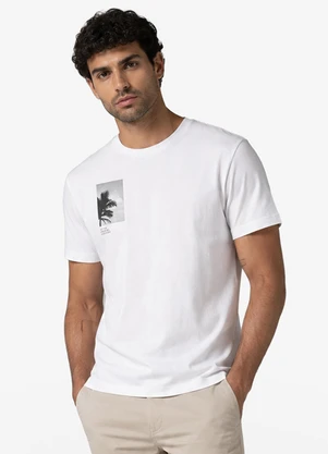 Diametro - Camiseta Masculina Cotton Leve com Uv Branco - DIAMETRO