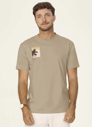 Diametro - Camiseta Masculina Cotton Leve com Uv Marrom - DIAMETRO
