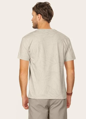 Diametro - Camiseta Masculina Cotton Leve Estampada Bege - DIAMETRO
