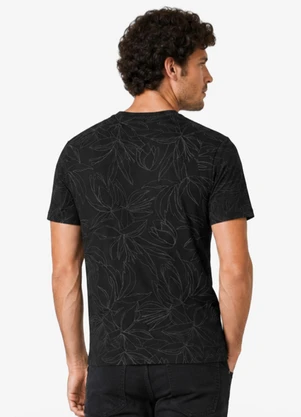 Diametro - Camiseta Masculina Cotton Leve Estampada Preto - DIAMETRO