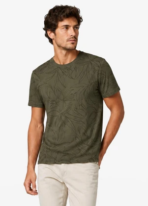 Diametro - Camiseta Masculina Cotton Leve Estampada Verde - DIAMETRO