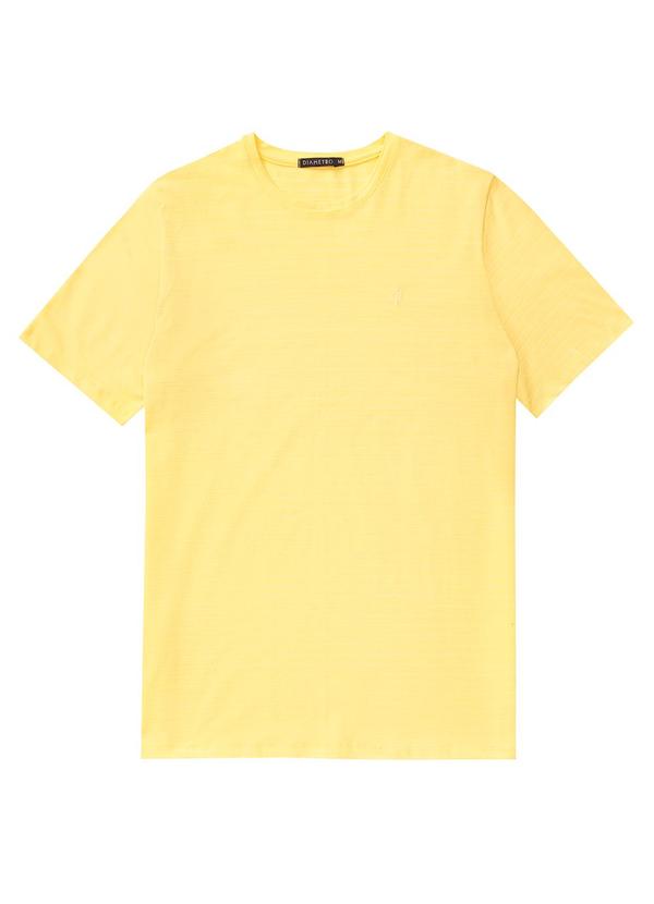 Diametro - Camiseta Masculina Cotton Listrado Amarelo 3