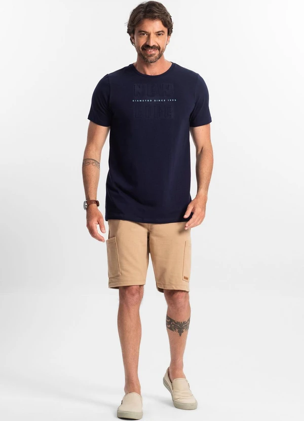 Diametro - Camiseta Masculina Azul 3