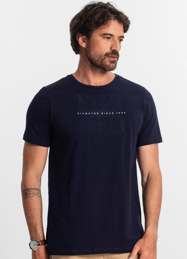 Diametro - Camiseta Masculina Azul 4