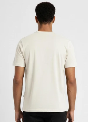 Just Basic - Camiseta Masculina em Algodão Branco - JUST BASIC