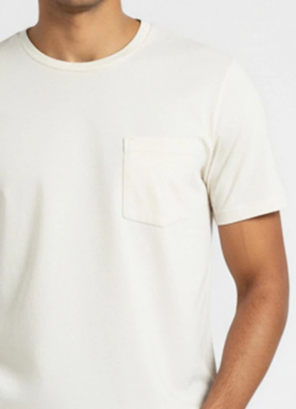 Just Basic - Camiseta Masculina em Algodão Just Basic Branco 5