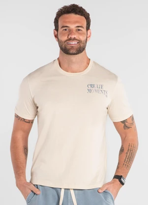 Camiseta Masculina em Algodão The Philippines Bege - THE PHILIPPINES