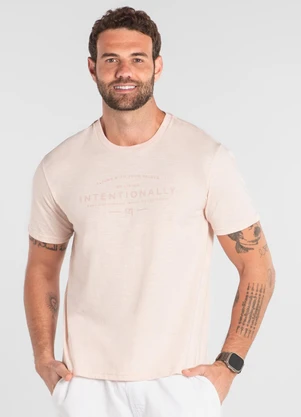 Camiseta Masculina em Algodão The Philippines Rosa - THE PHILIPPINES