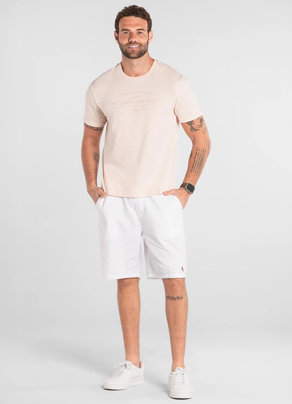 The Philippines - Camiseta Masculina em Algodão The Philippines Rosa 3