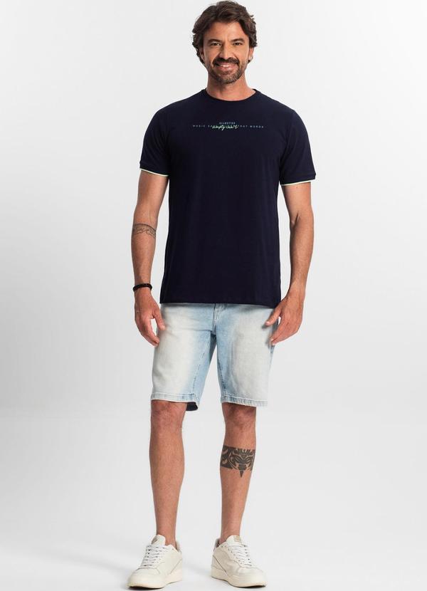 Diametro - Camiseta Masculina em Cotton Azul 3