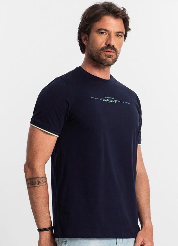 Diametro - Camiseta Masculina em Cotton Azul 4