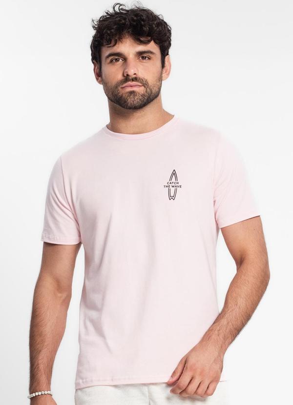 Diametro - Camiseta Masculina em Cotton Rosa