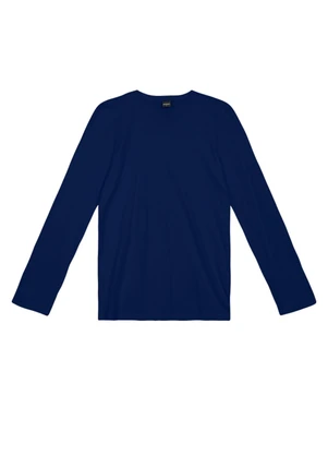 Essendi - Camiseta Masculina em Malha Azul - ESSENDI