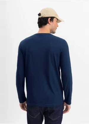Essendi - Camiseta Masculina em Malha Azul - ESSENDI