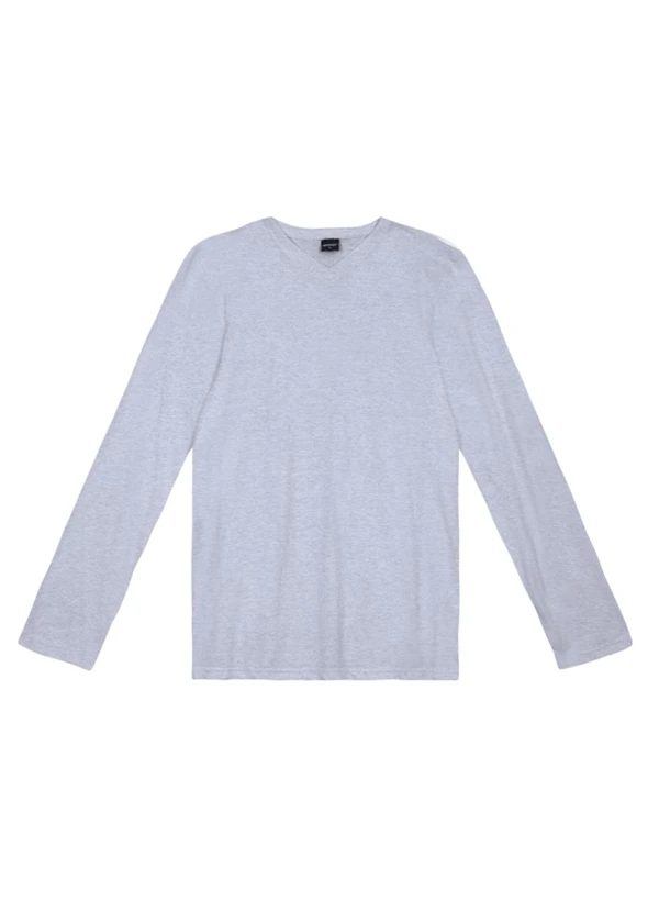 Essendi - Camiseta Masculina em Malha Cinza