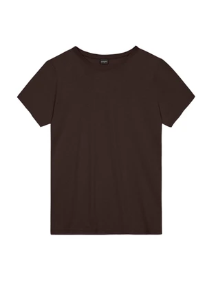 Essendi - Camiseta Masculina em Malha Comfort Marrom - ESSENDI