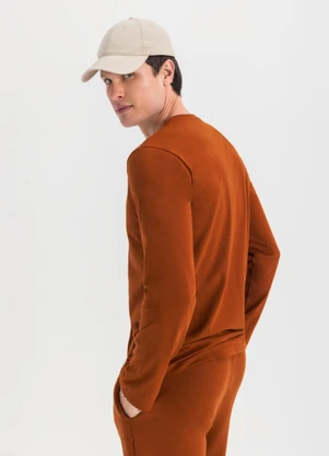 Essendi - Camiseta Masculina em Malha Marrom - ESSENDI