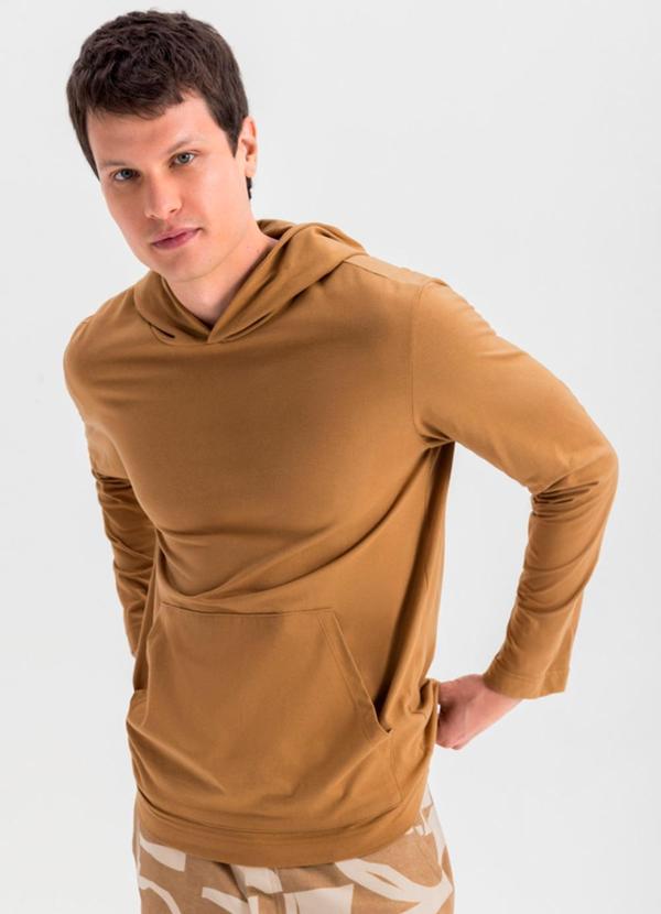 Essendi - Camiseta Masculina em Malha Marrom
