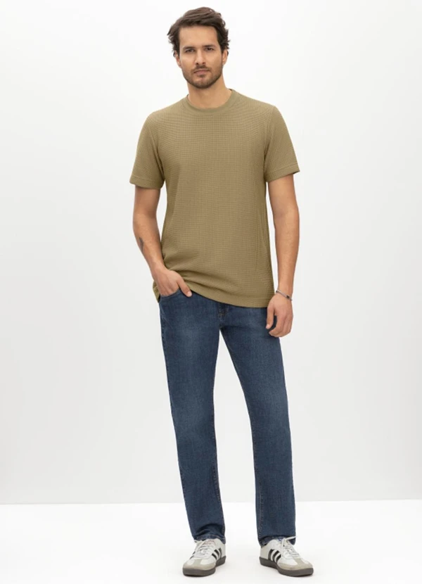 Essendi - Camiseta Masculina em Malha Marrom