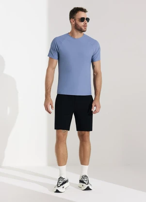 Veev - Camiseta Masculina em Malha Piquê Azul - VEEV