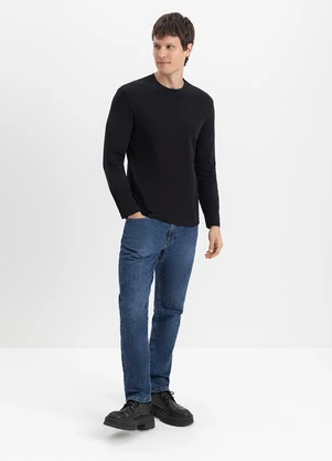 Essendi - Camiseta Masculina em Malha Preto - ESSENDI