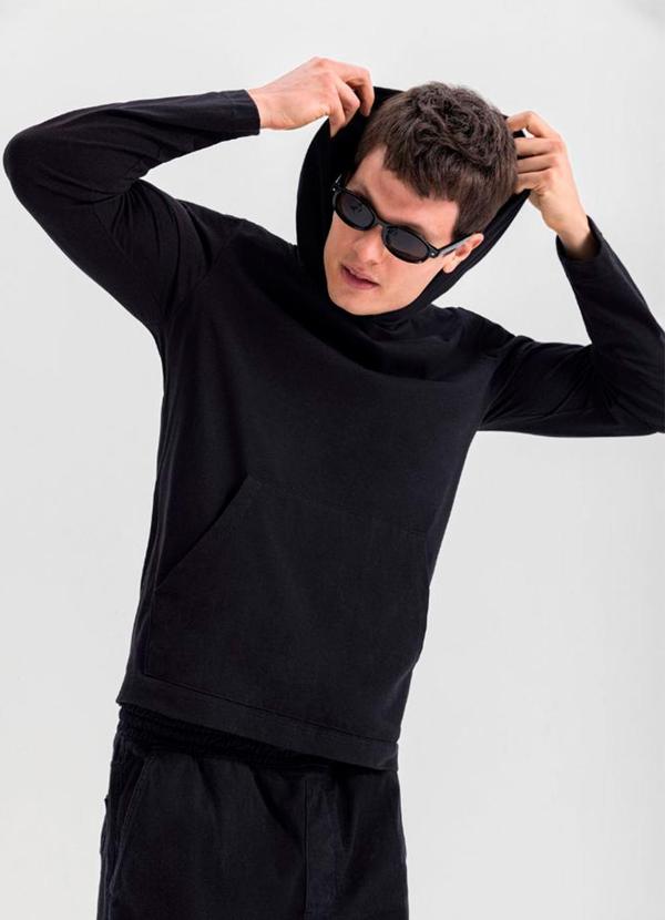 Essendi - Camiseta Masculina em Malha Preto