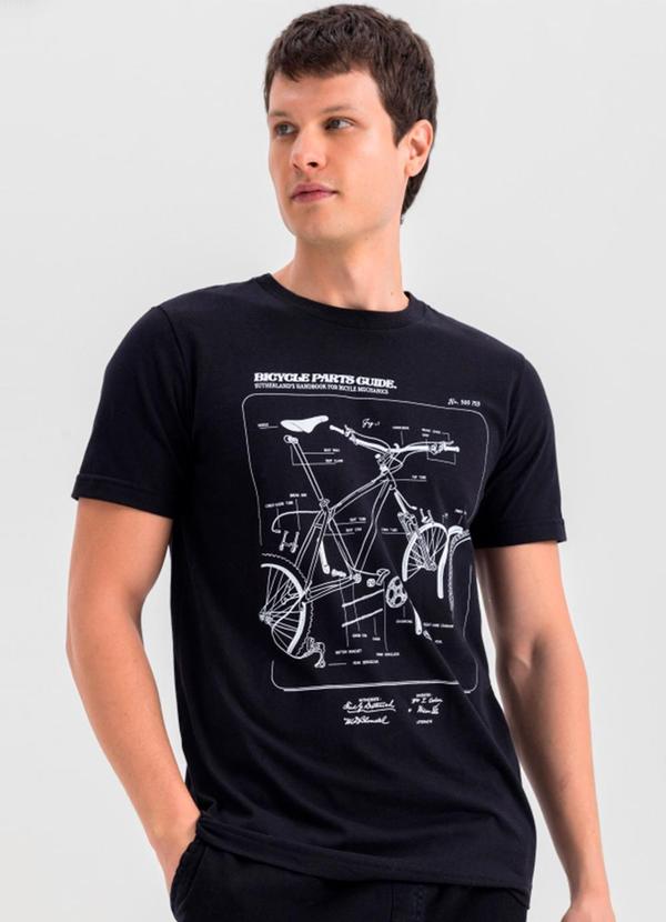 Essendi - Camiseta Masculina em Malha Preto 1