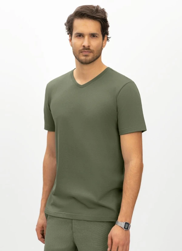 Essendi - Camiseta Masculina em Malha Verde