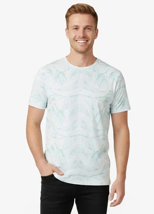 Select - Camiseta Masculina em Meia Malha Azul - SELECT