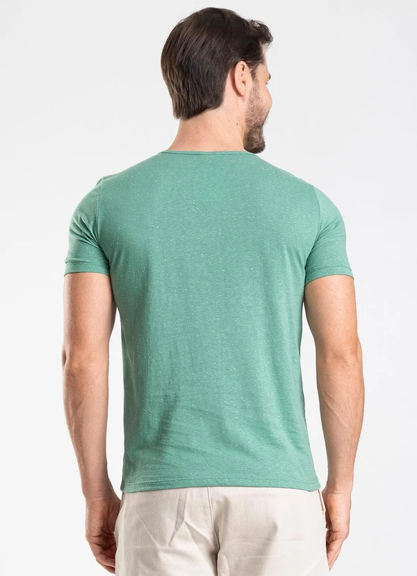 Select - Camiseta Masculina em Meia Malha Botonê Verde 2
