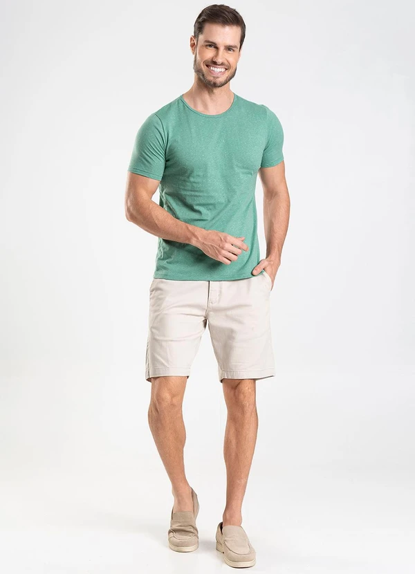 Select - Camiseta Masculina em Meia Malha Botonê Verde 3